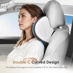FLORICH neck pillow attached to headrest keeping neck alignment