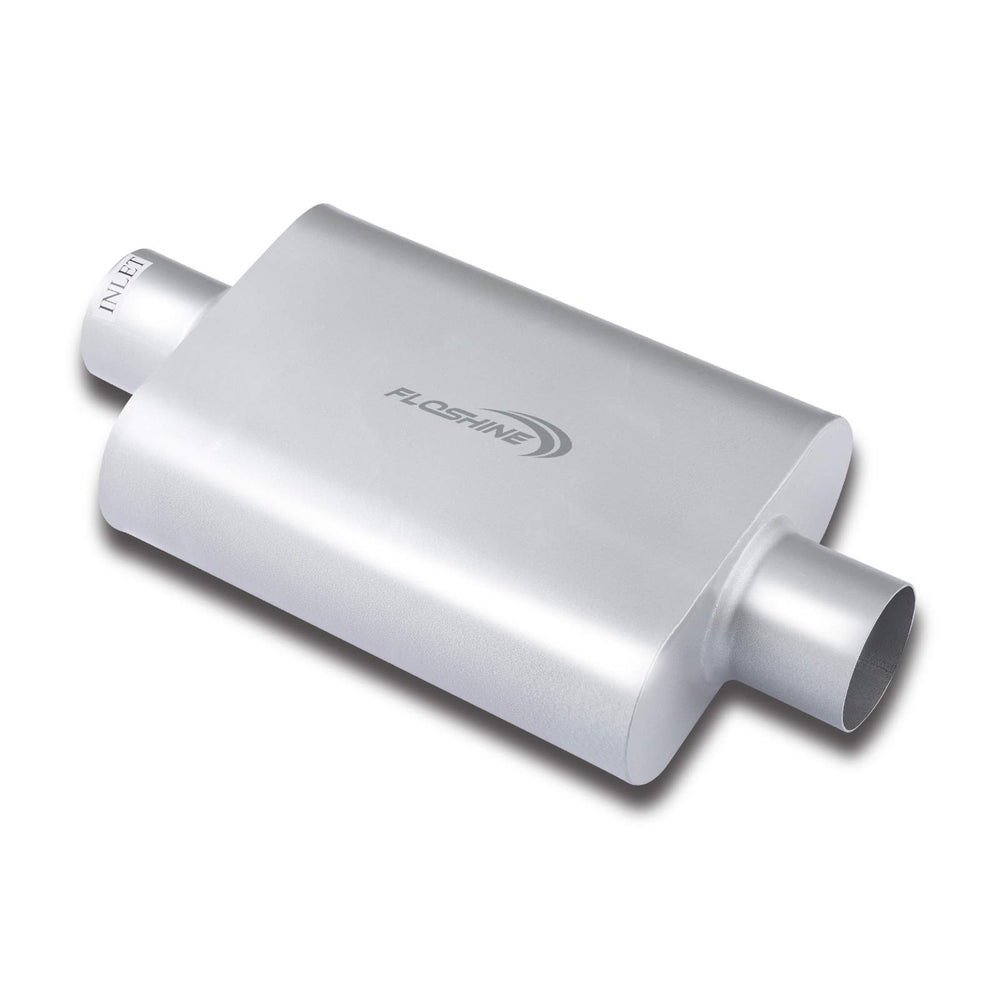 Floshine front profile view showing inlet and outlet for easy fitment