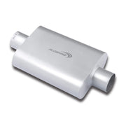 Floshine front profile view showing inlet and outlet for easy fitment