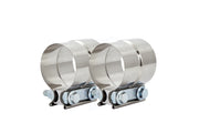 Floshine clamp front view showing band and hardware, durable seal benefit