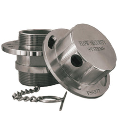 Flow Security Systems close-up of adapter threads demonstrating precise CNC fit and strength