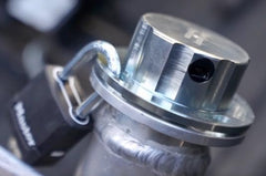 Flow Security Systems interior view with 10-inch stainless chain retaining cap during fill-ups