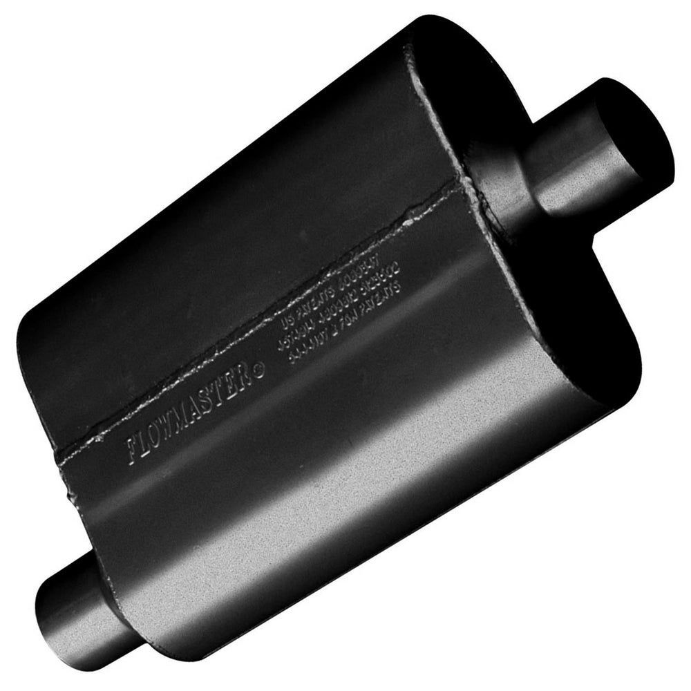 Flowmaster 40 Series front view showing robust construction and sound benefit