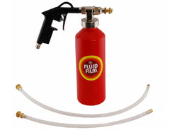 Fluid Film gun front view showing ergonomic grip and precise control benefit
