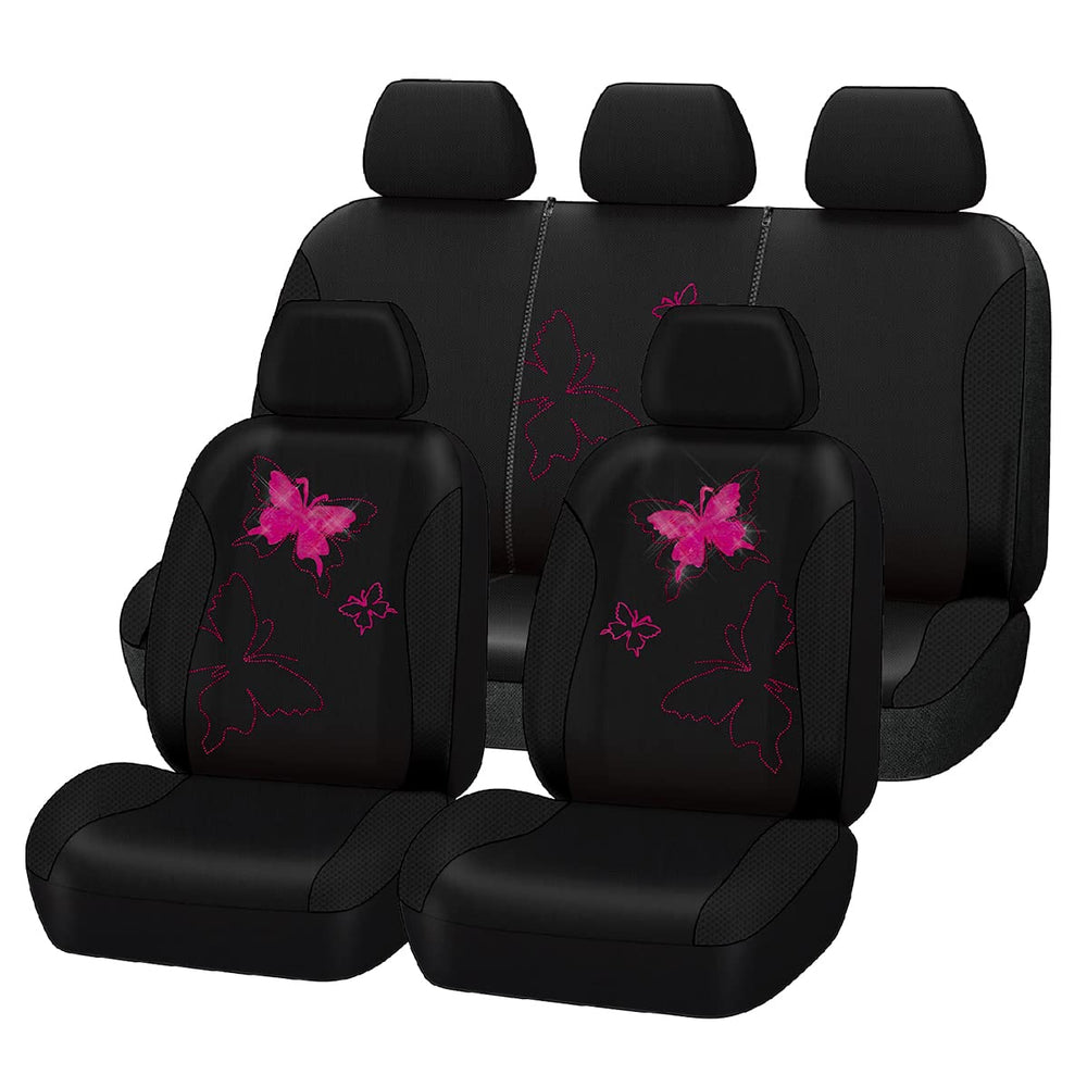 Flying Banner back seat front view showing full-set fit and stylish color