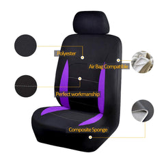 Flying Banner front seat close-up texture highlighting durable polyester