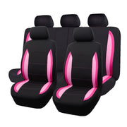 Flying Banner front seat cover full view showing protective fit and sleek look