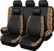 Flying Banner front seat cover leopard velvet adds stylish protection