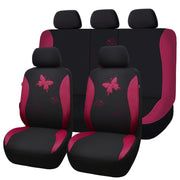 Flying Banner front seat full view showing burgundy lace and stylish protection