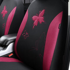 Flying Banner headrest and butterfly detail showcasing design and coordinated look