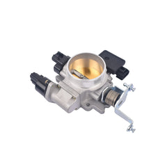 Flynsu throttle body front view showing clean casting and butterfly valve benefit improved airflow