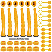 FOANRIY front view of complete spout kit showing parts and benefit of full compatibility