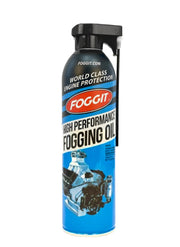 FOGGIT front can showing label and 12 oz size, protects engines during storage