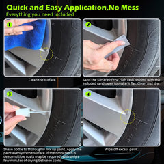 FOLLOWIN before and after wheel closeup showing restored silver finish