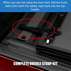 folosem top buckle mounted on truck rail demonstrating easy-install benefit