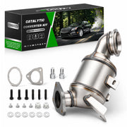 FOMIUZY catalytic converter front assembly showing exact OEM-style fitment and reliable replacement