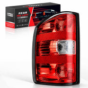 FOMIUZY left rear tail light front view showing clean lens and OEM fit for easy replacement