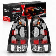 FOMIUZY front view taillight assembly showing black housing and LEDs for clear visibility