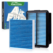 Forccord front packaging kit showing both cabin and engine filters for quick ID and convenience