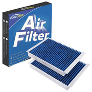 Forccord front packaging showing two cabin filters and compatibility list benefits cabin freshness