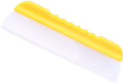 Forgrace squeegee front view with yellow handle showing ergonomic grip benefit