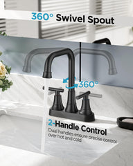 FORIOUS faucet handle detail highlighting matte finish and easy grip control