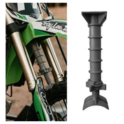 Fork-King front view on fender showing secure fork protection