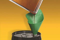 Form-A-Funnel rolled in toolbox showing compact storage and portability benefit