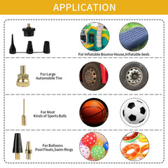 FORNAX assortment of adaptors and needles offering versatile inflation options