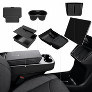 Foronetry front view of console installed showing tidy storage and secure access