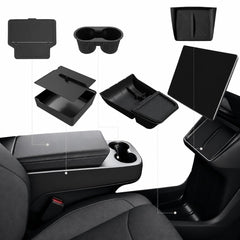Foronetry front view of console installed showing tidy storage and secure access