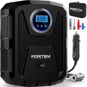 FORTEM front view showing compact inflator and ready-to-store design for easy transport