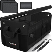 FORTEM front view showing organized compartments and tidy trunk benefit
