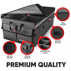 FORTEM side pocket detail highlighting mesh pockets and secure storage for small items