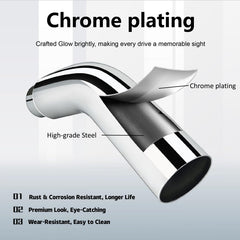 FortisArc close-up of chrome plating highlighting corrosion resistance benefit
