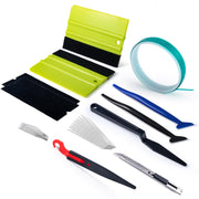 FOSHIO full kit laid out showing all included tools and tape, professional convenience