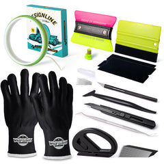 FOSHIO front packaging kit showing contents for complete wrap benefit