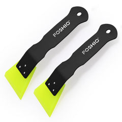 FOSHIO front view of two mini squeegees showing compact design and benefits