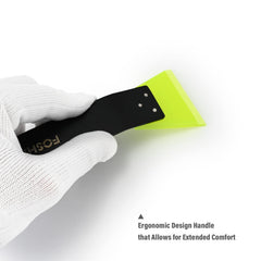 FOSHIO stainless steel handle detail offering durable grip control