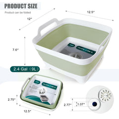 FOSJGO basin collapsed profile for compact storage and space saving
