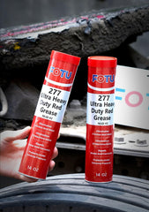 FOTU 277 close-up of grease texture highlighting thick lithium-complex formula benefit