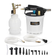 FOUR UNCLES kit front view showing reservoir and pump for fast fluid extraction