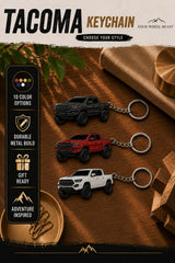 FOUR WHEEL BEAST keychain attached to keyring demonstrating everyday carry convenience