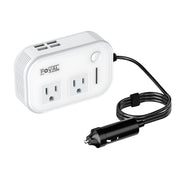 FOVAL front view showing two AC sockets and four USB ports for versatile charging