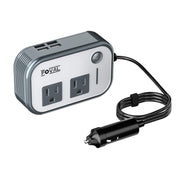 FOVAL front view showing AC sockets and USB ports for versatile charging