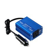 FOVAL front view showing AC outlet and USB ports for reliable travel power