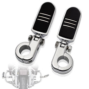 FOVPLUE front view footpegs mounted showing added comfort