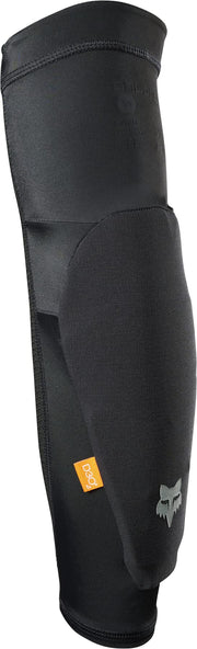 Fox Racing elbow sleeve front view showing low-profile fit and secure coverage