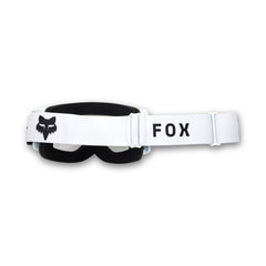 Fox Racing lens close-up highlighting Lexan clarity and UV protection benefit