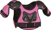 Fox Racing Peewee Titan front view showing slim protective coverage